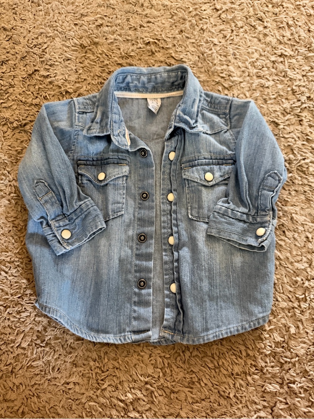 GAP Baby Light Blue Denim Shirt-Jacket 3-6M